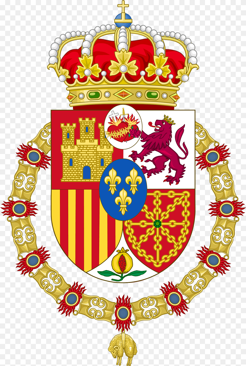 Spain Flag Symbol, Emblem, Badge, Logo Png Image