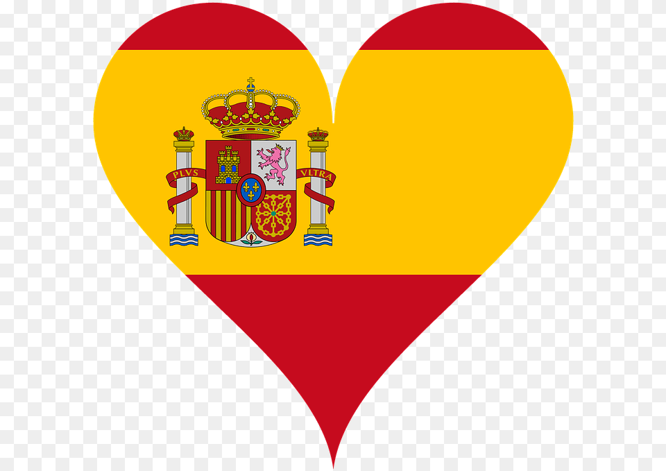 Spain Heart Jp Linguistics Hernando De Soto Spain Flag, Balloon Free Png Download