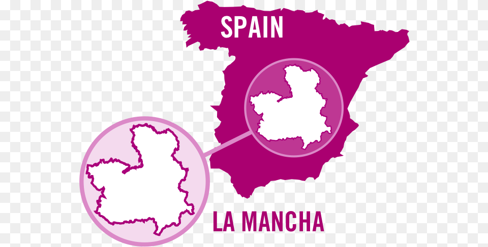 Spain La Mancha Rose 0001 Gold Map Of Spain, Purple, Face, Head, Person Free Png Download