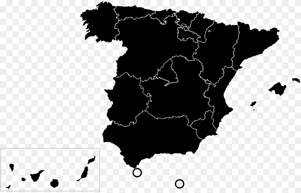 Spain Map Vector, Chart, Plot, Atlas, Diagram Free Png Download