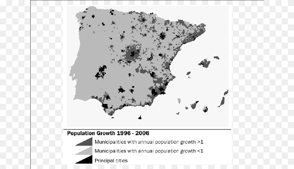 Spain Population Growth Map, Chart, Plot, Animal, Bird Free Png