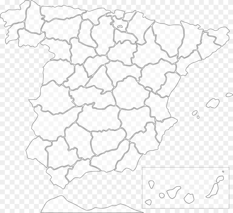 Spain Provinces Vector, Chart, Map, Plot, Atlas Free Png