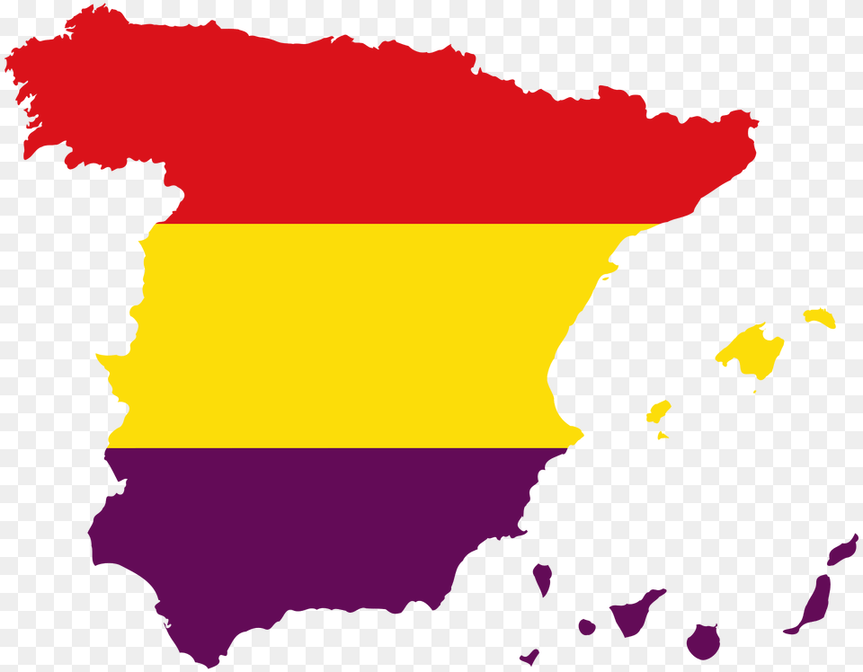 Spain With Second Spanish Republic Flag Clipart, Person Png