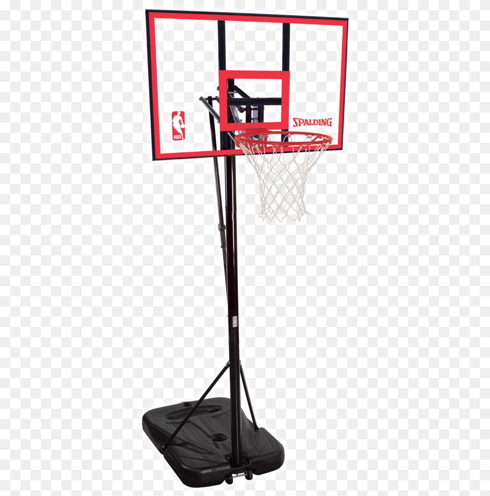 Spalding 44 In Portable Polycarbonate Basketball Hoop, Device, Grass, Lawn, Lawn Mower Png Image
