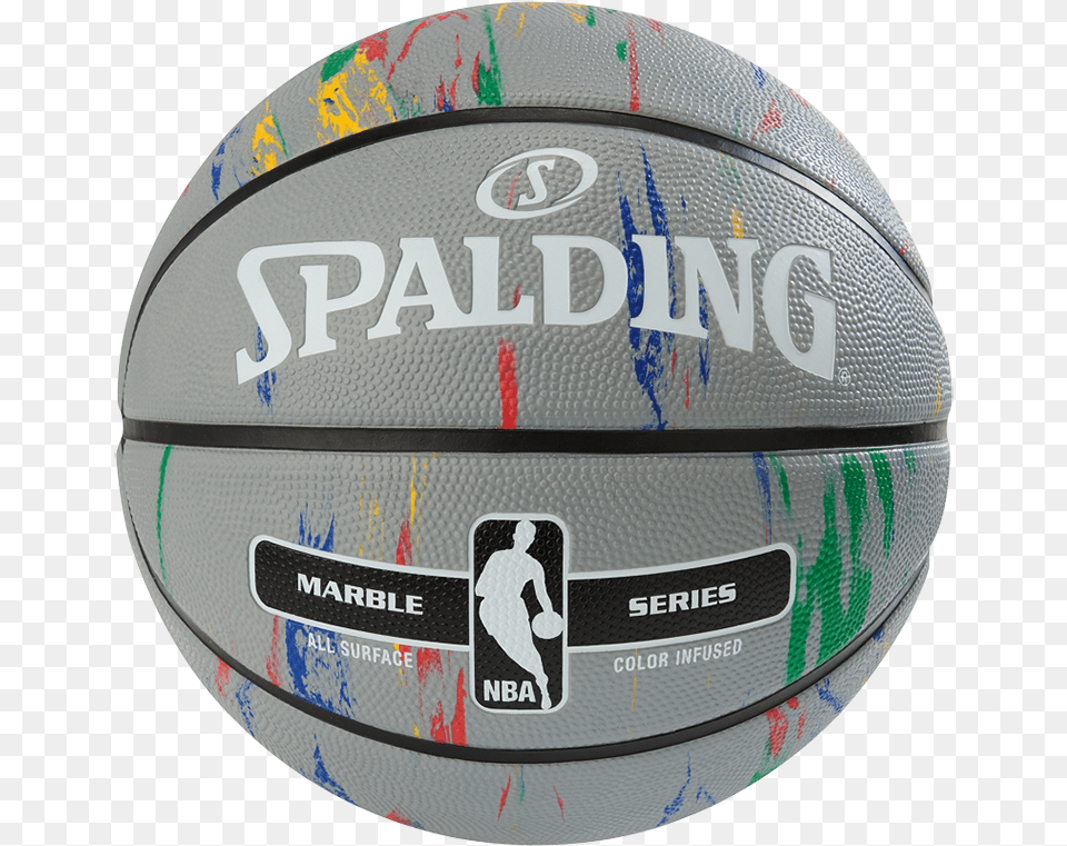 Spalding Nba Basketball Marble Series Spalding Basketball, Ball, Rugby, Rugby Ball, Sport Free Png