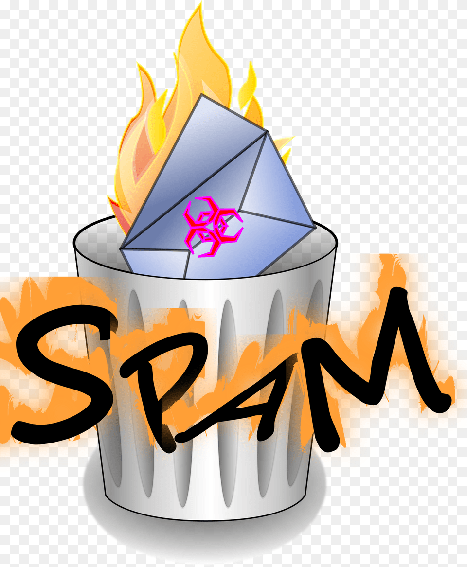 Spam Mail To Trash Clip Arts Clipart Spam, Fire, Flame, Food, Cake Free Png Download