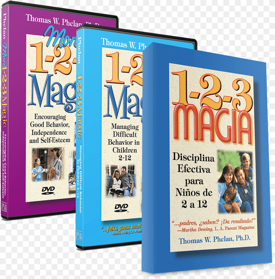 Spanish Complete Book Dvd Package More 1 2 3 Magic By Phelan T Amp Thomas W Phelan, Advertisement, Poster, Person, Face Free Png