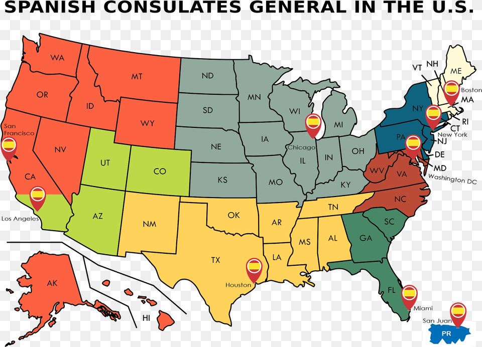 Spanish Consulates State Recycling Rates 2015, Chart, Plot, Map, Person Png