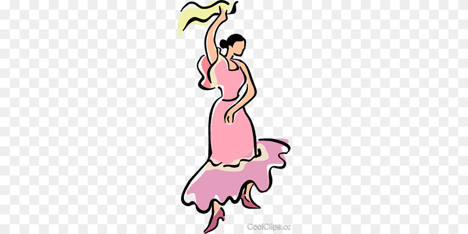 Spanish Dancer Royalty Vector Clip Art Illustration, Dance Pose, Dancing, Person, Leisure Activities Free Png