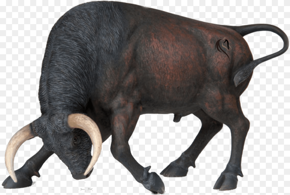 Spanish Fighting Bull Angus Cattle Charging Bull Statue Animal Charging, Mammal, Buffalo, Pig, Wildlife Png Image