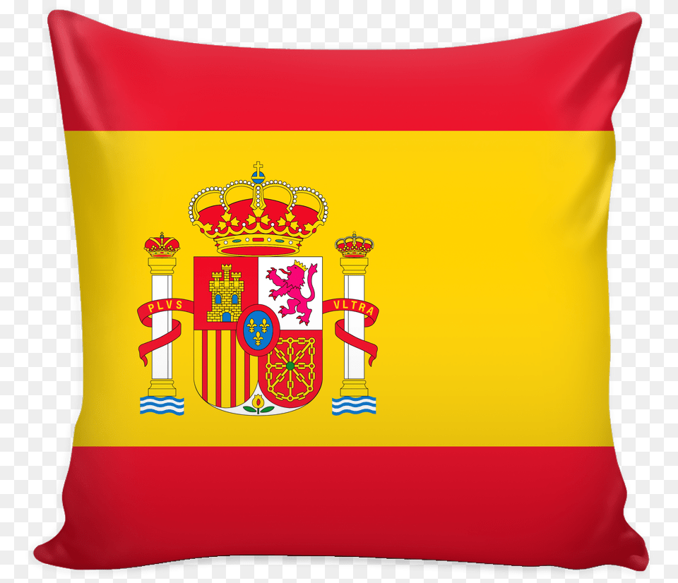 Spanish Flag Decorative Pillow Case Spain And Colombia Flag, Cushion, Home Decor Free Transparent Png
