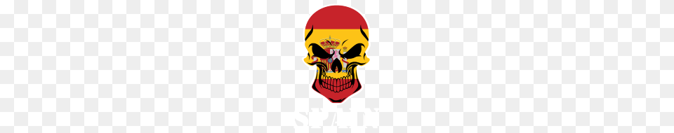 Spanish Flag Skull Spain, Baby, Person, Pirate, Emblem Free Png Download