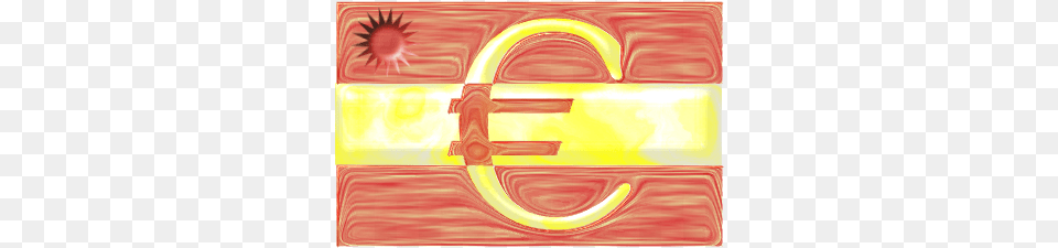 Spanish Flag With Euro Sign Vector Image Modern Art, Painting, Modern Art Free Png
