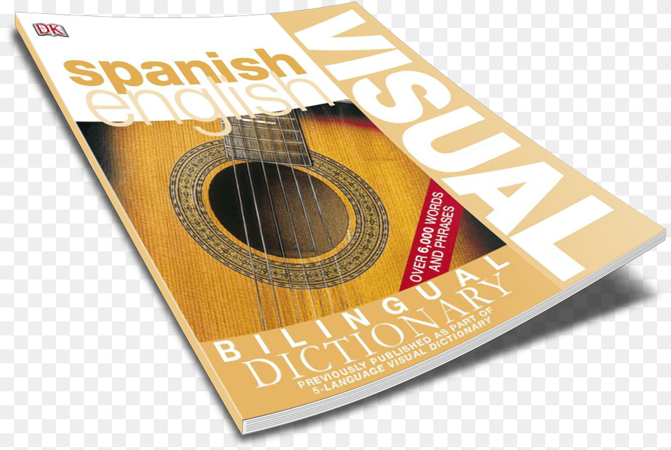 Spanish French German Italian Japanese Chinese Deutsch Visual Dictionary, Publication, Guitar, Musical Instrument, Advertisement Free Transparent Png