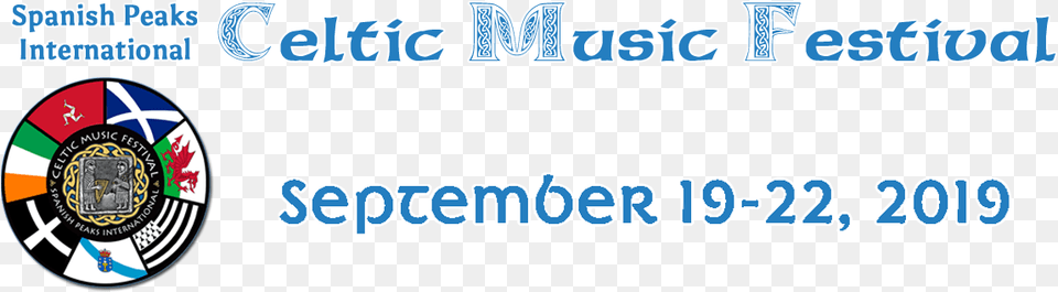 Spanish Peaks International Celtic Music Fest Electric Blue, Logo, Text Png