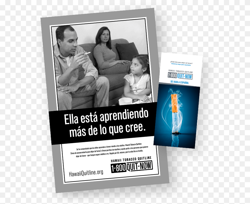 Spanish Posters And Brochures Hawaii Tobacco Quitline, Adult, Poster, Person, Woman Free Transparent Png