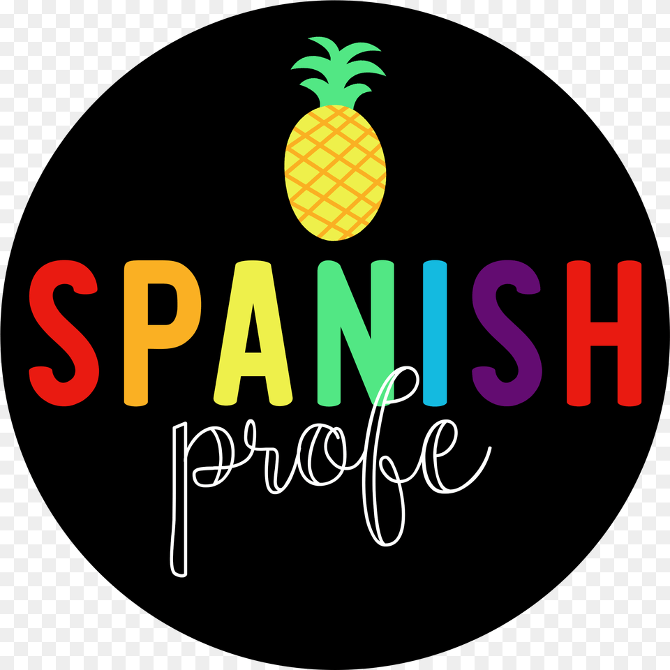 Spanish Profe Makes Quality Resources In Spanish For Circle, Food, Fruit, Pineapple, Plant Free Transparent Png