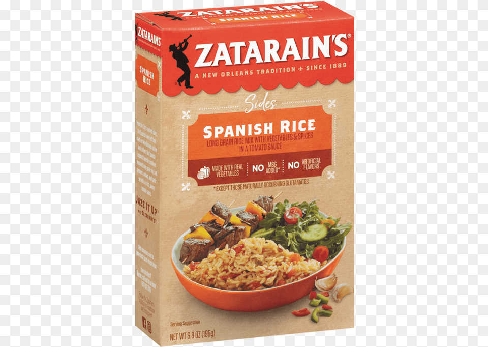 Spanish Rice Side Mix Zatarain39s Garden District Kitchen, Food, Noodle, Pasta, Vermicelli Free Transparent Png