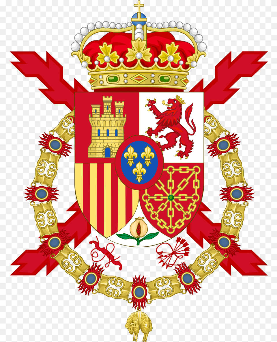 Spanish Royal Family Crest, Badge, Emblem, Logo, Symbol Free Transparent Png