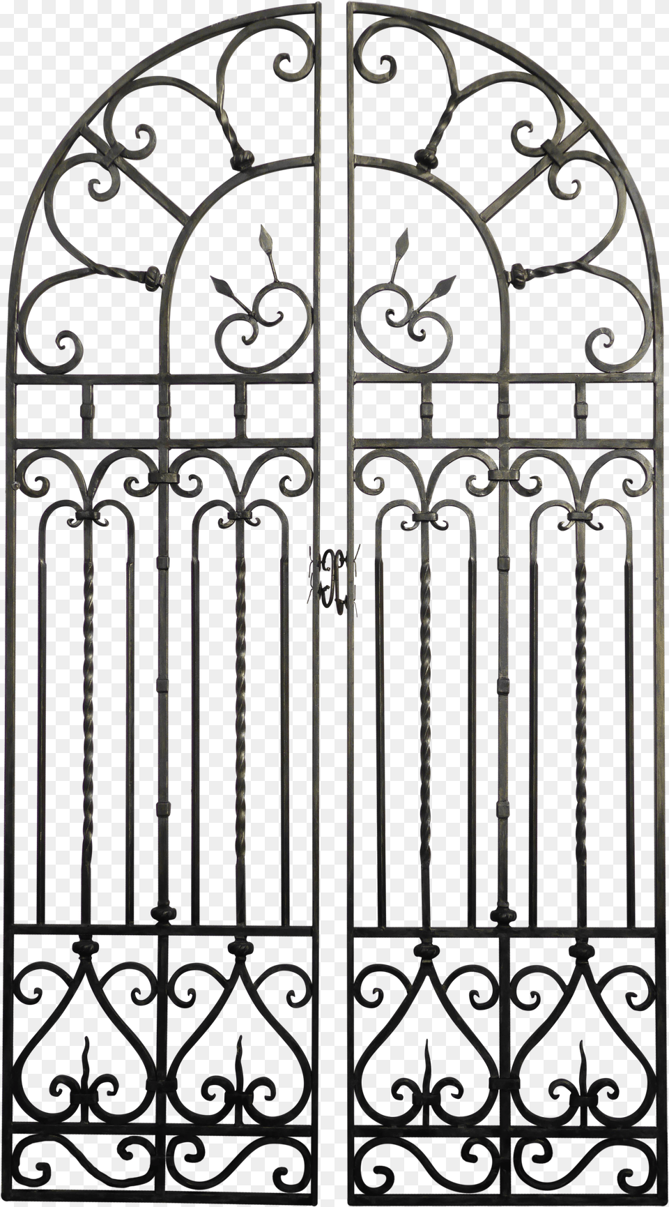 Spanish Style Wrought Iron Double Swing Garden Gates Gate Png