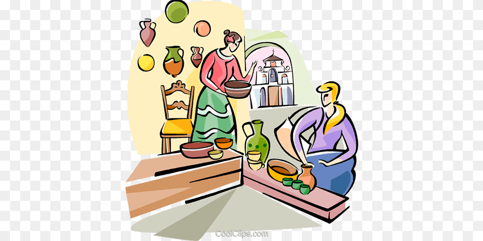 Spanish Traditional Crafts Royalty Vector Clip Art, Chair, Furniture, Person, Cleaning Free Png