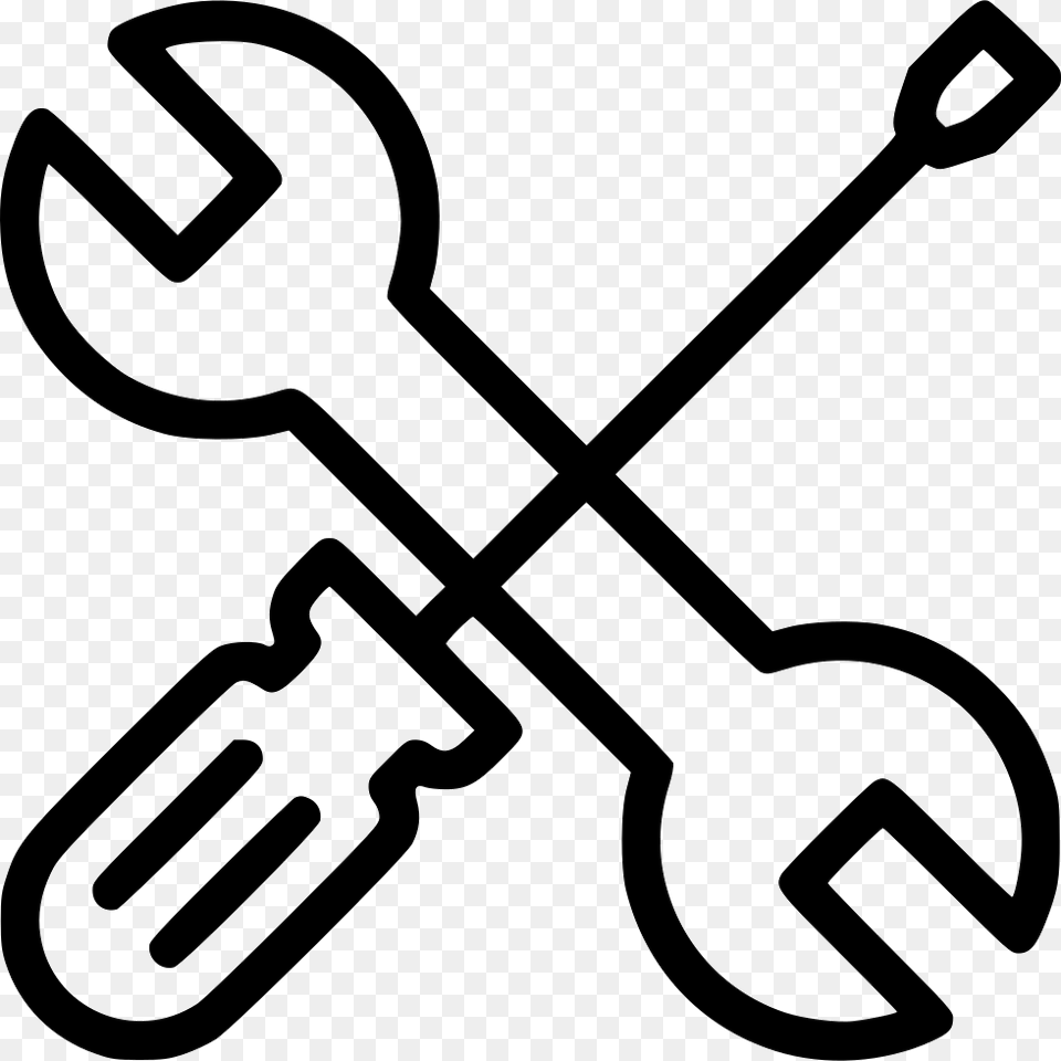 Spanners Screwdriver Wrench Art Wreck Icon, Cutlery, Fork, Smoke Pipe Free Png