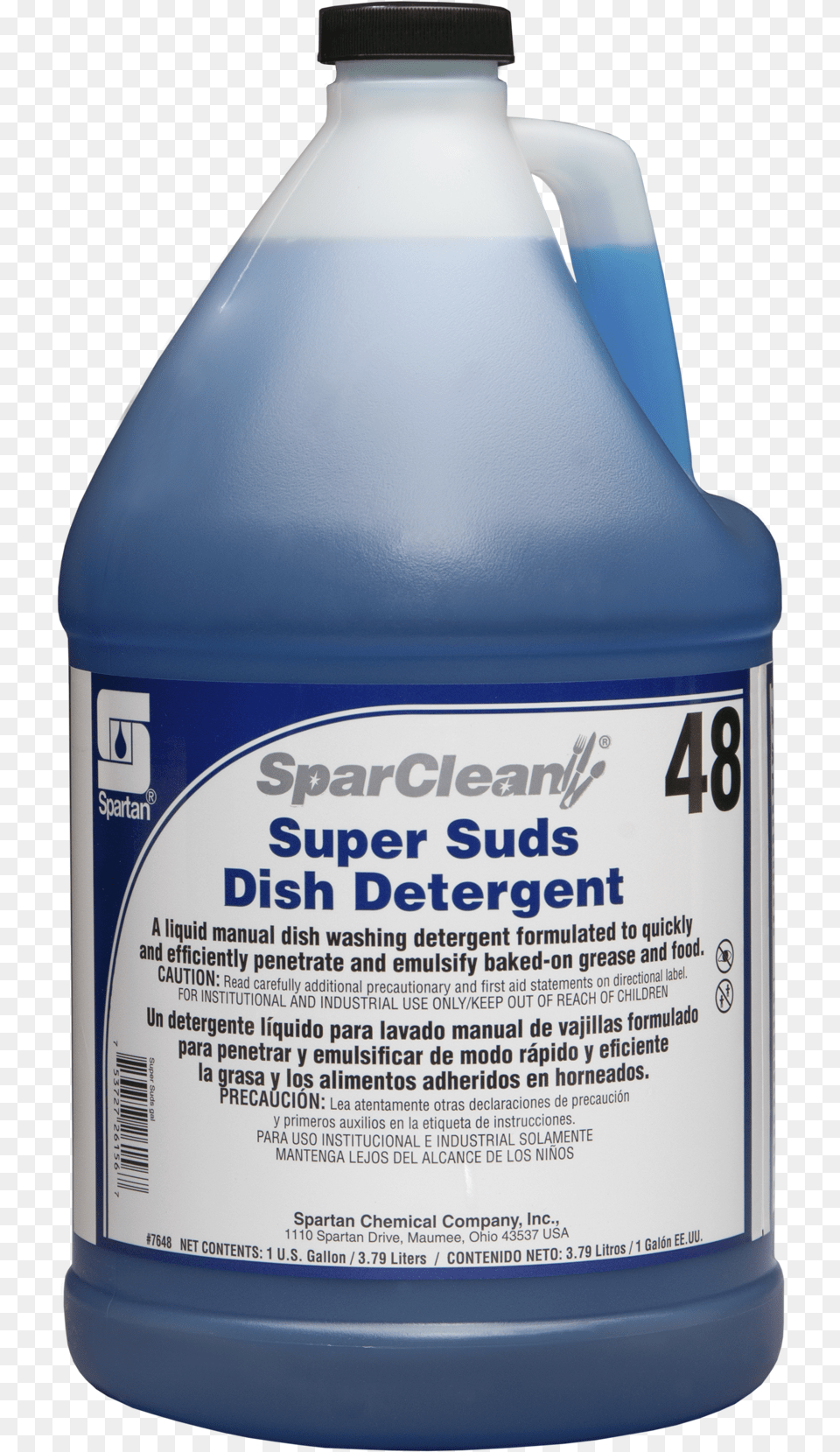 Sparclean Super Suds Spartan Chemical Company Inc, Bottle, Food, Seasoning, Syrup Free Png
