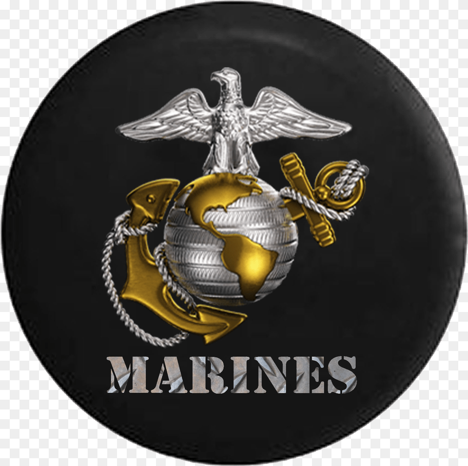 Spare Tire Cover Usmc Us Marine Eagle Marine Corps Wallpaper Iphone, Badge, Logo, Symbol, Emblem Png