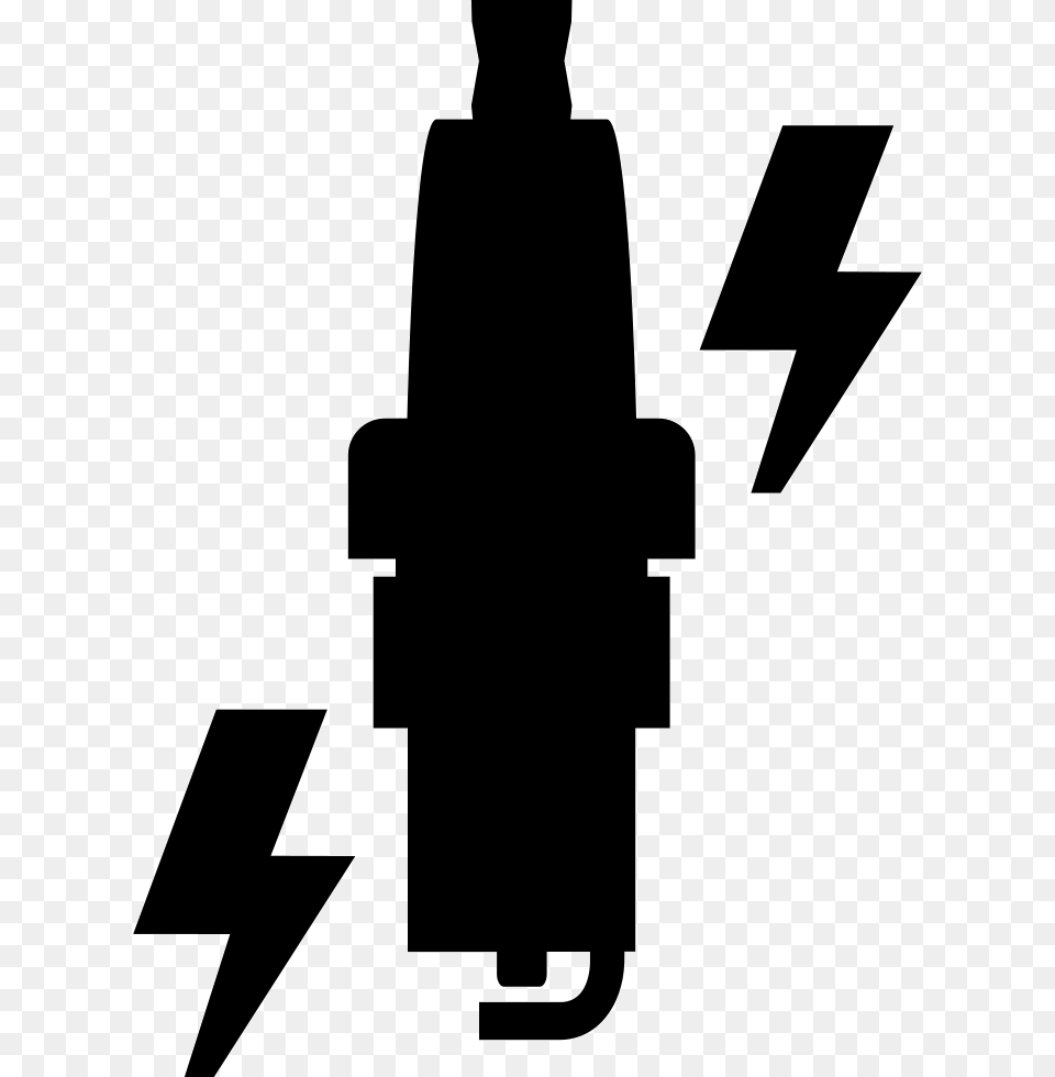 Spark Plug Replacement Icon Download, Silhouette, Stencil, Cross, Symbol Free Png