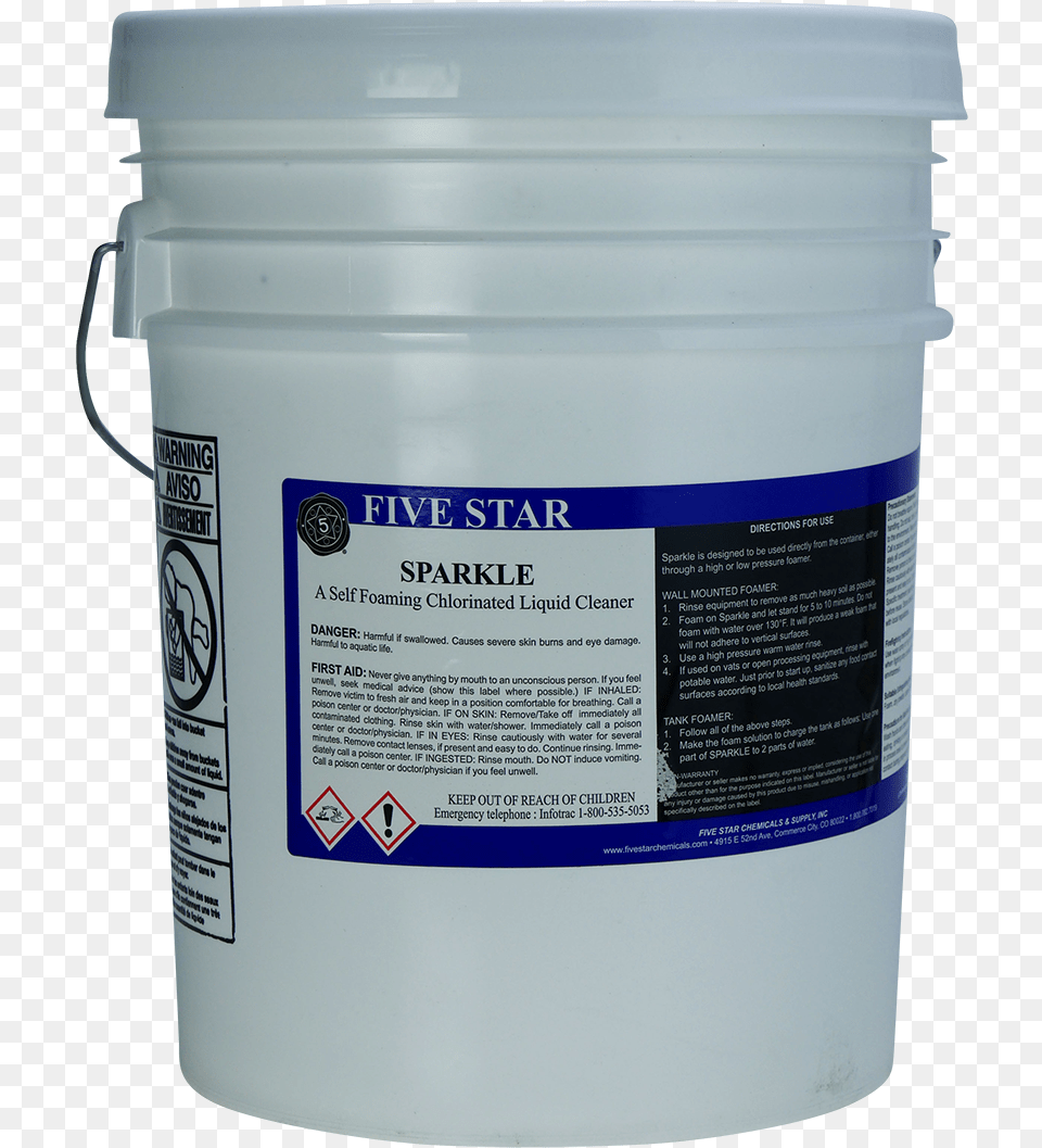 Sparkle 5 Gal Product With Gallons Label In Front, Bucket, Paint Container, Mailbox Free Png Download