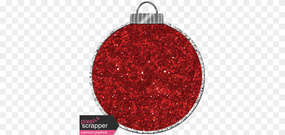 Sparkle Christmas Ornament Red Glitter Christmas Ornament, Accessories Free Png Download