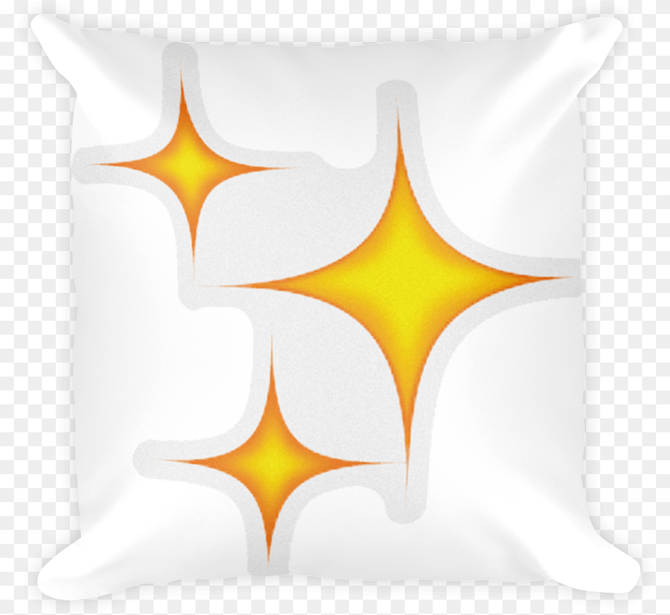 Sparkle Clipart Emoji Emblem, Cushion, Home Decor, Pillow, Symbol Png