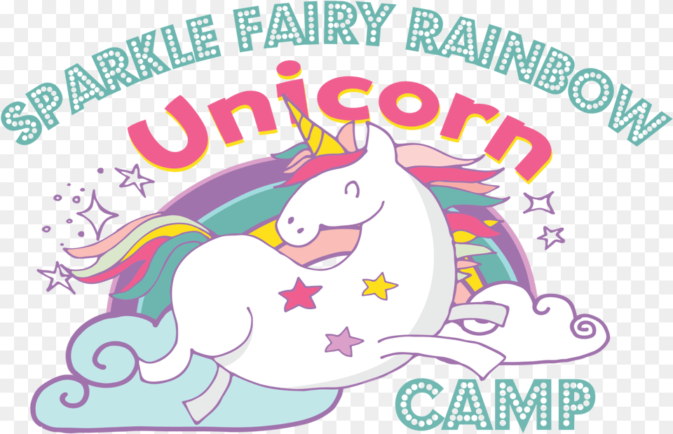 Sparkle Fairy Rainbow Unicorn Camp Cartoon, Baby, Person Png
