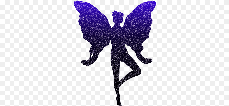 Sparkle Fairy Transparent Background Glitter Fairy, Purple, Silhouette, Person, Art Png