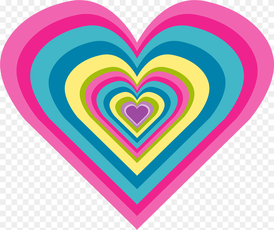 Sparkle Heart Rainbow Moving Love Hearts Png Image