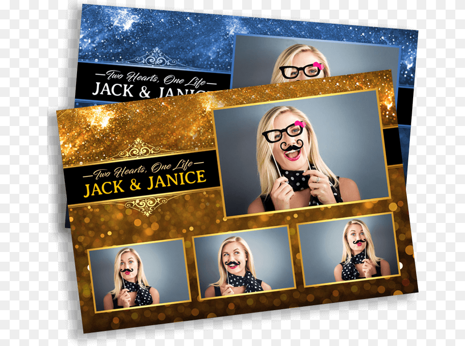 Sparkle Lights Postcard Engagement Party Photo Booth Templates, Accessories, Glasses, Collage, Art Free Transparent Png