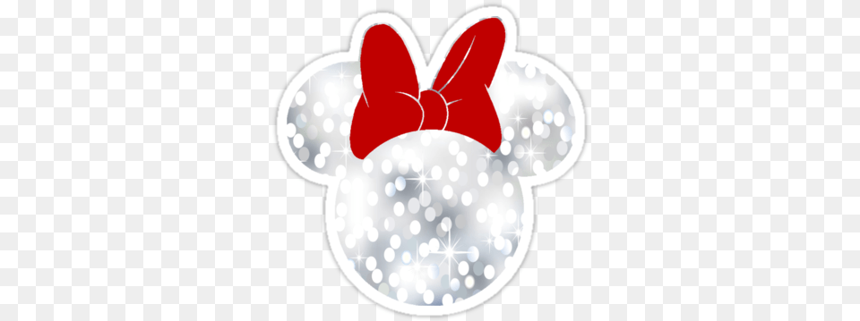 Sparkle Minnie Mouse Sticker By My Heart Has Ears Minnie Mouse, Pattern, Nature, Outdoors, Snow Png