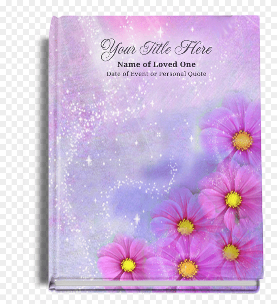 Sparkle Perfect Bind Memorial Guest Registry Book Funeral Programs, Publication, Flower, Petal, Plant Png