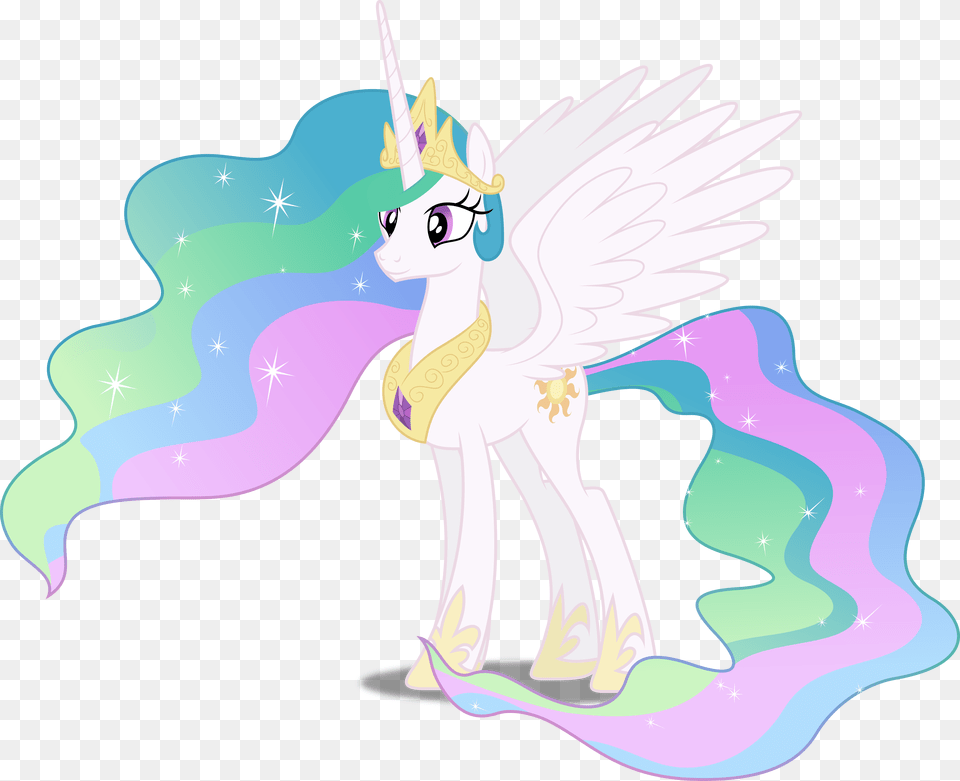 Sparkle Trail Happy Princess Celestia Vector Png