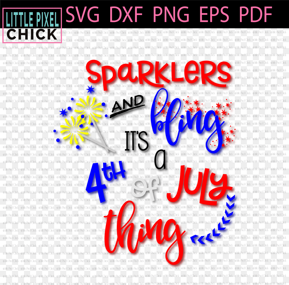 Sparklers And Bling Graphic Design Free Png Download