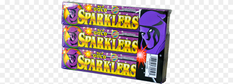 Sparklers Gold, Food, Sweets, Gum Free Png Download