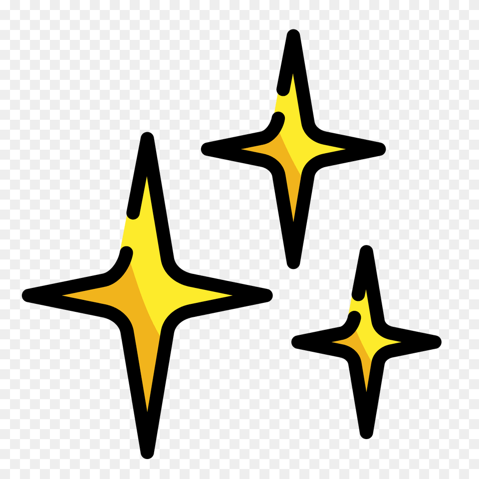 Sparkles Emoji Clipart, Star Symbol, Symbol Free Transparent Png