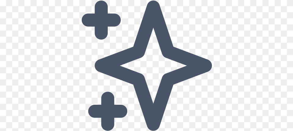 Sparkles Icon Of Heroicons Outline Four Corner Star, Star Symbol, Symbol Free Transparent Png