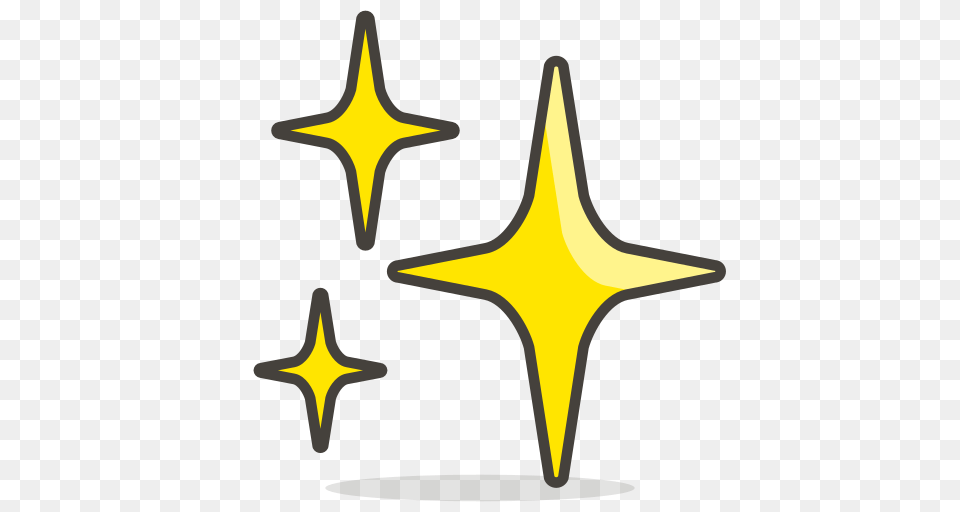 Sparkles Icon Of Vector Emoji, Star Symbol, Symbol Free Transparent Png