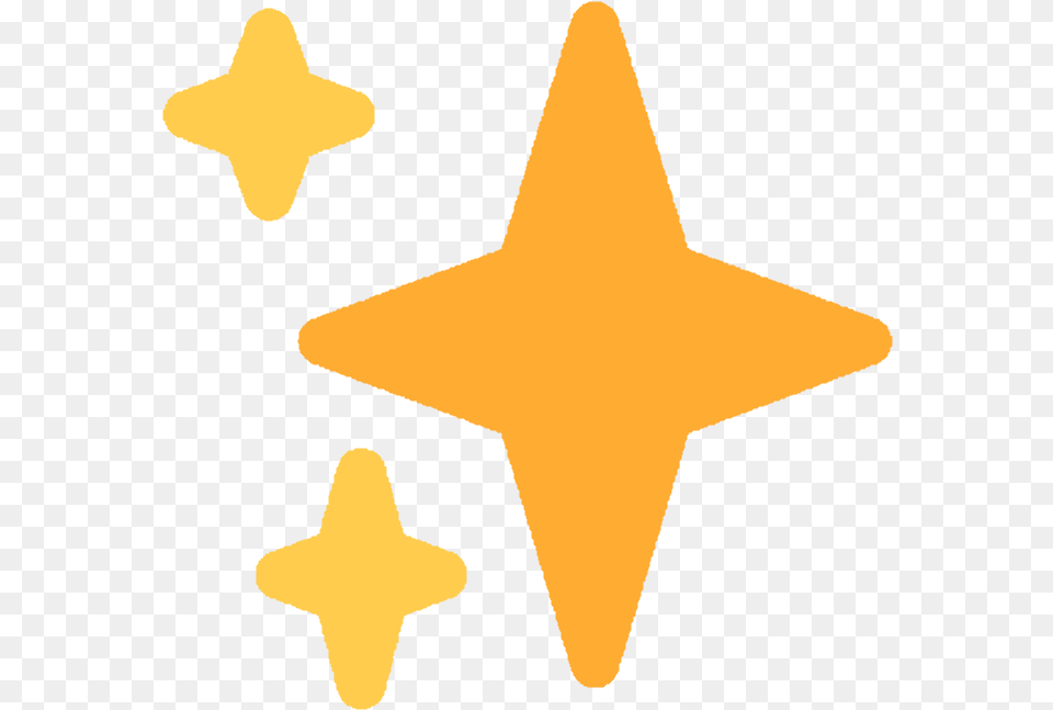 Sparkles Twitter Emoji Edit Freetoedit Freetoedit Transparent Sparkle Emoji, Star Symbol, Symbol, Animal, Fish Free Png