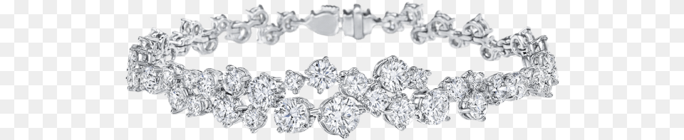Sparkling Cluster By Harry Winston Diamond Bracelet Diamond, Accessories, Jewelry, Chandelier, Lamp Free Png