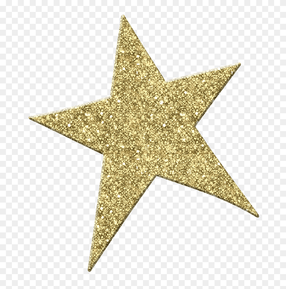 Sparkling Gold Star, Cross, Symbol, Star Symbol Free Png Download