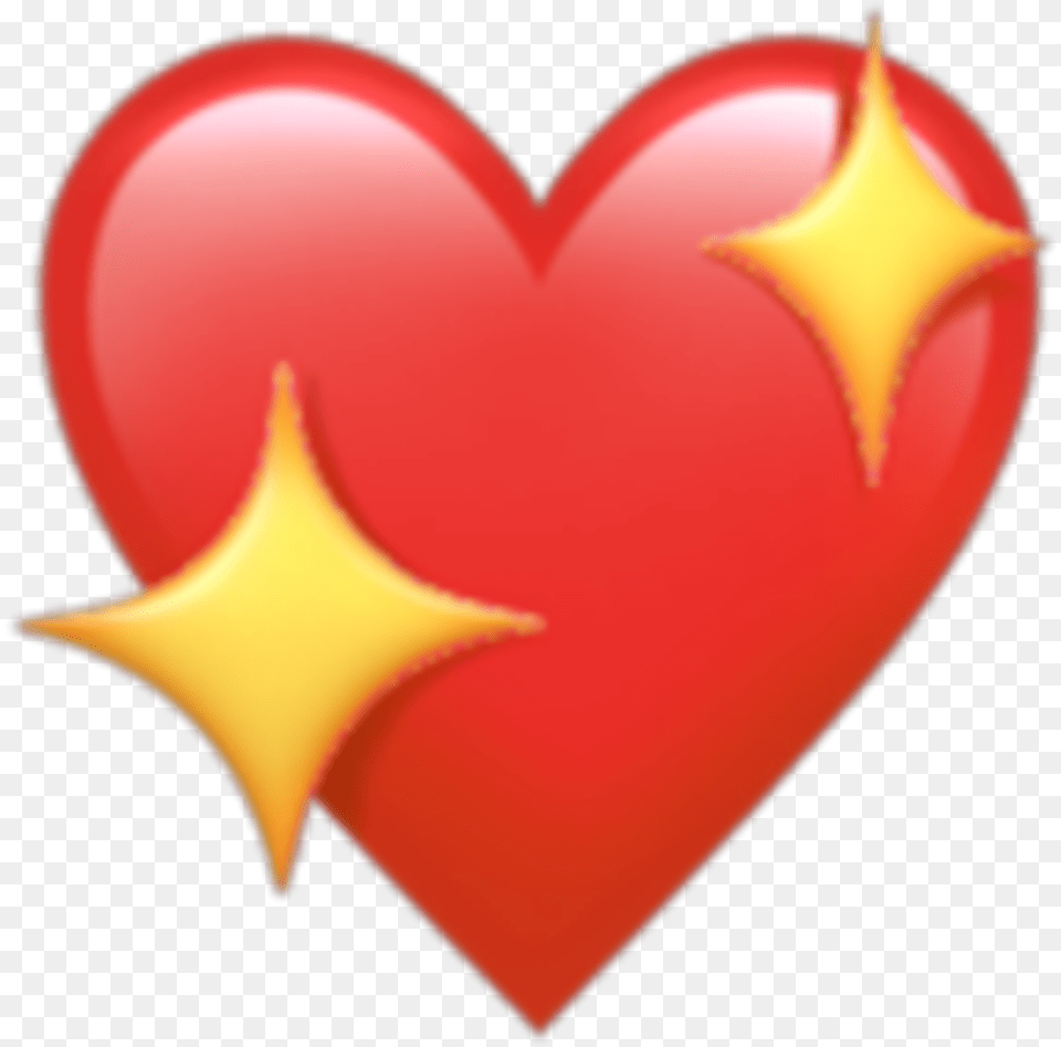 Sparkling Heart Emoji, Balloon Free Png Download