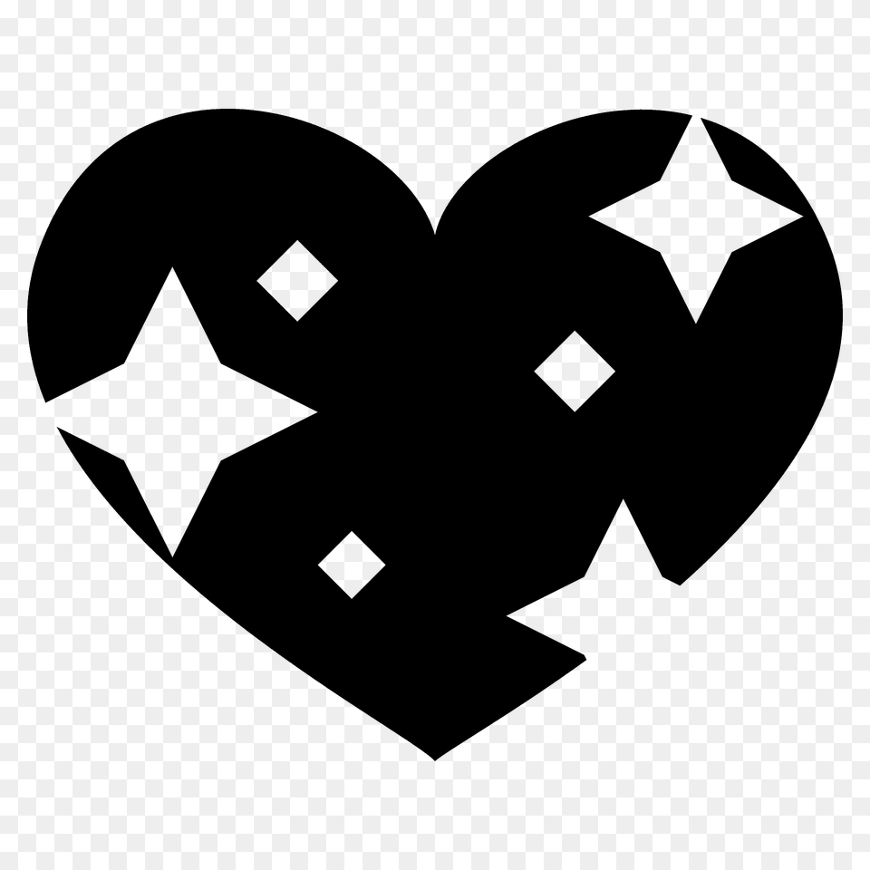 Sparkling Heart Emoji Clipart, Symbol Png