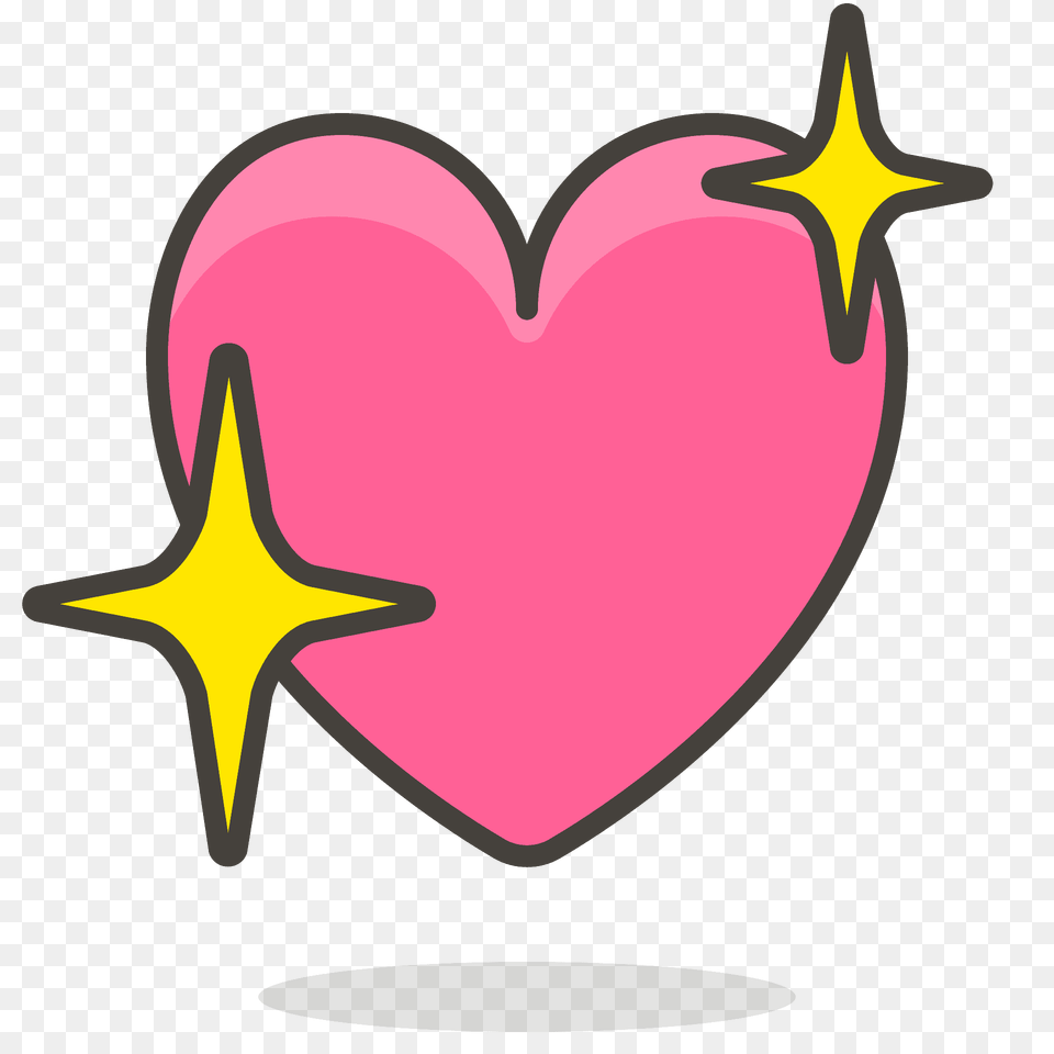 Sparkling Heart Emoji Clipart, Symbol, Star Symbol, Dynamite, Weapon Free Transparent Png